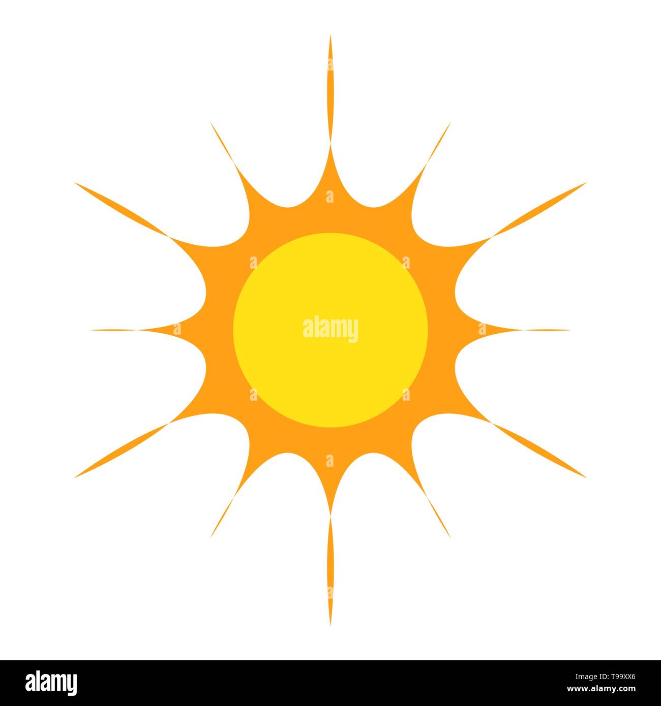 Sun icon symbol vector illustration Stock Vector Image & Art - Alamy