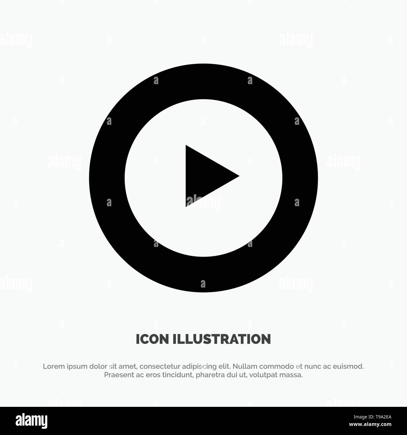 Studio, Play, Video, mp4 solid Glyph Icon vector Stock Vector Image & Art -  Alamy