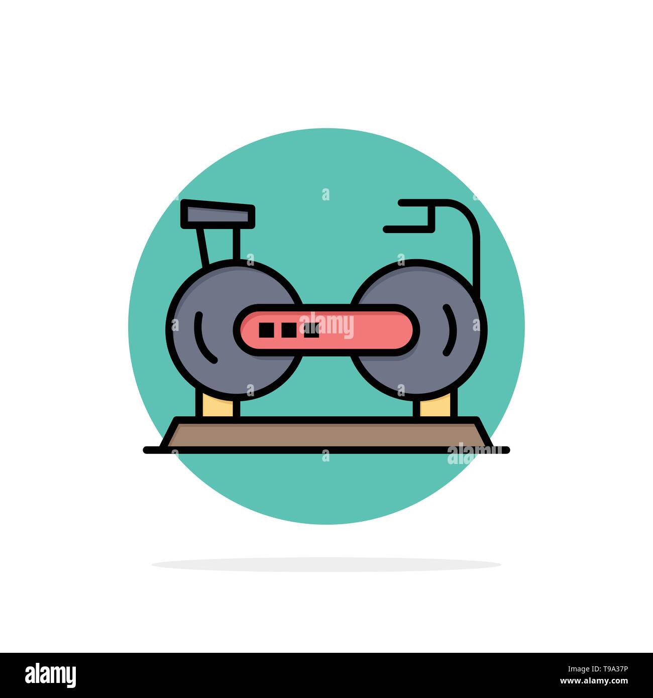circle stationary bike