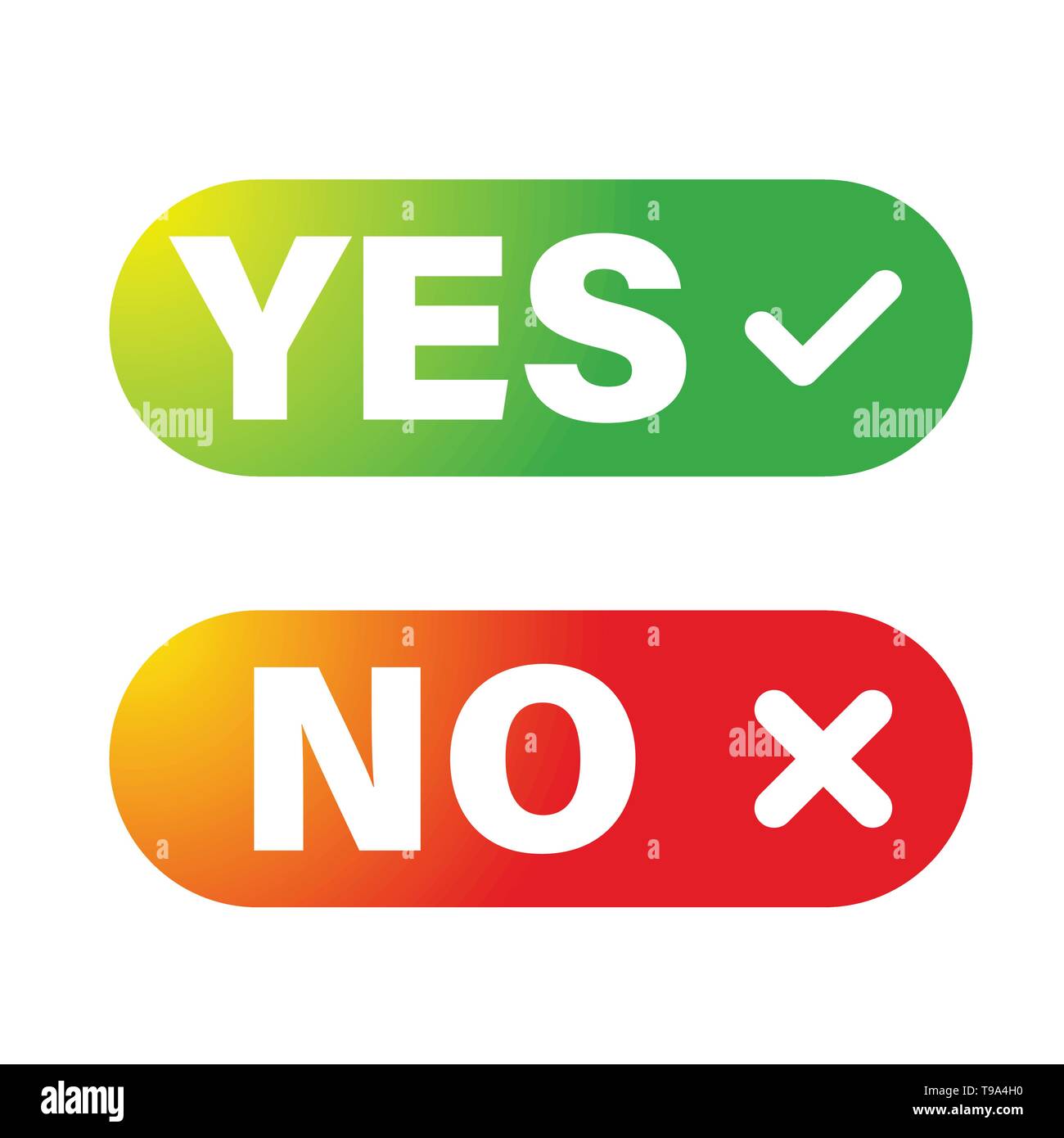 https://c8.alamy.com/comp/T9A4H0/yes-no-button-set-vector-T9A4H0.jpg