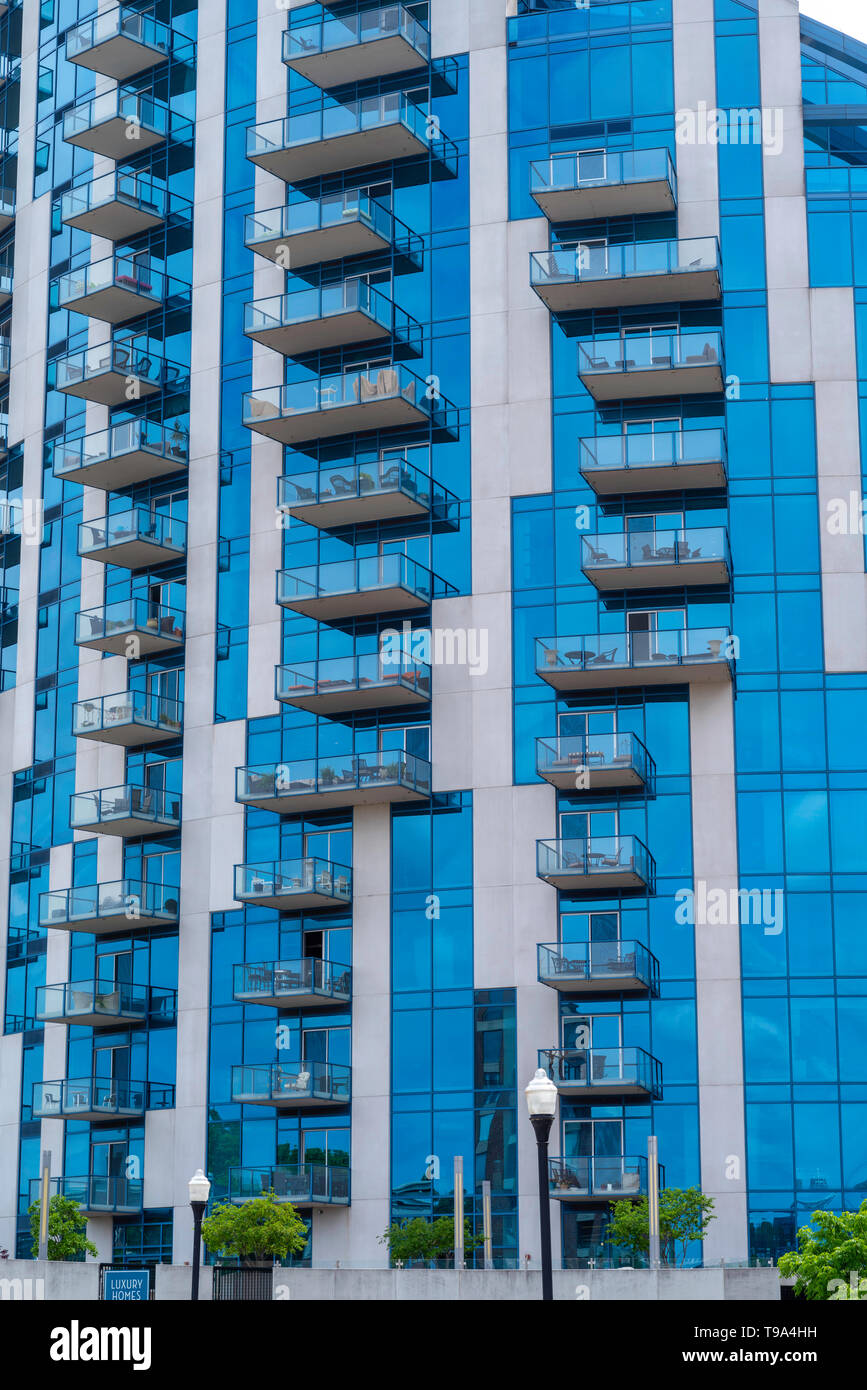 Exterior view of a condominium in Covington, Kentucky, USA Stock Photo