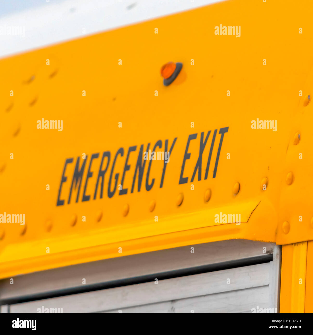 Bus emergency exit sign hires stock photography and images Alamy