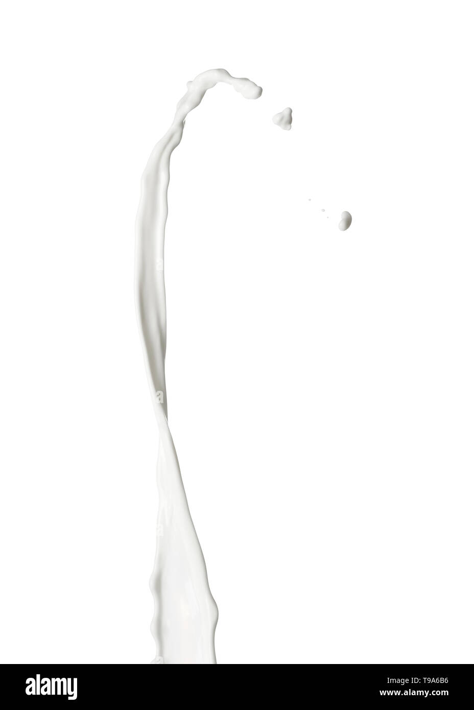 Splash of milk on white background Stock Photo - Alamy