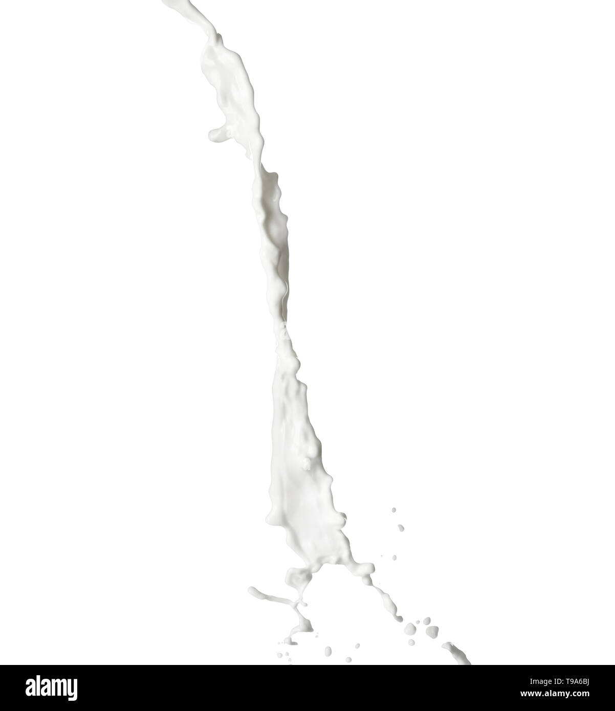 Splash of milk on white background Stock Photo - Alamy