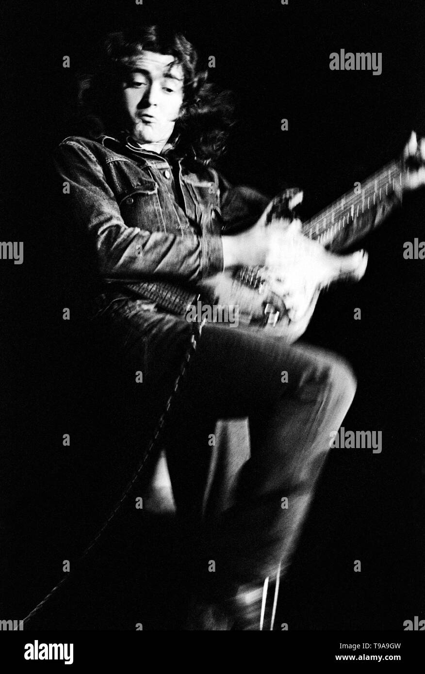 Rory Gallagher Manchester, Great Britain - 1973,  (Photo Gijsbert Hanekroot) Stock Photo