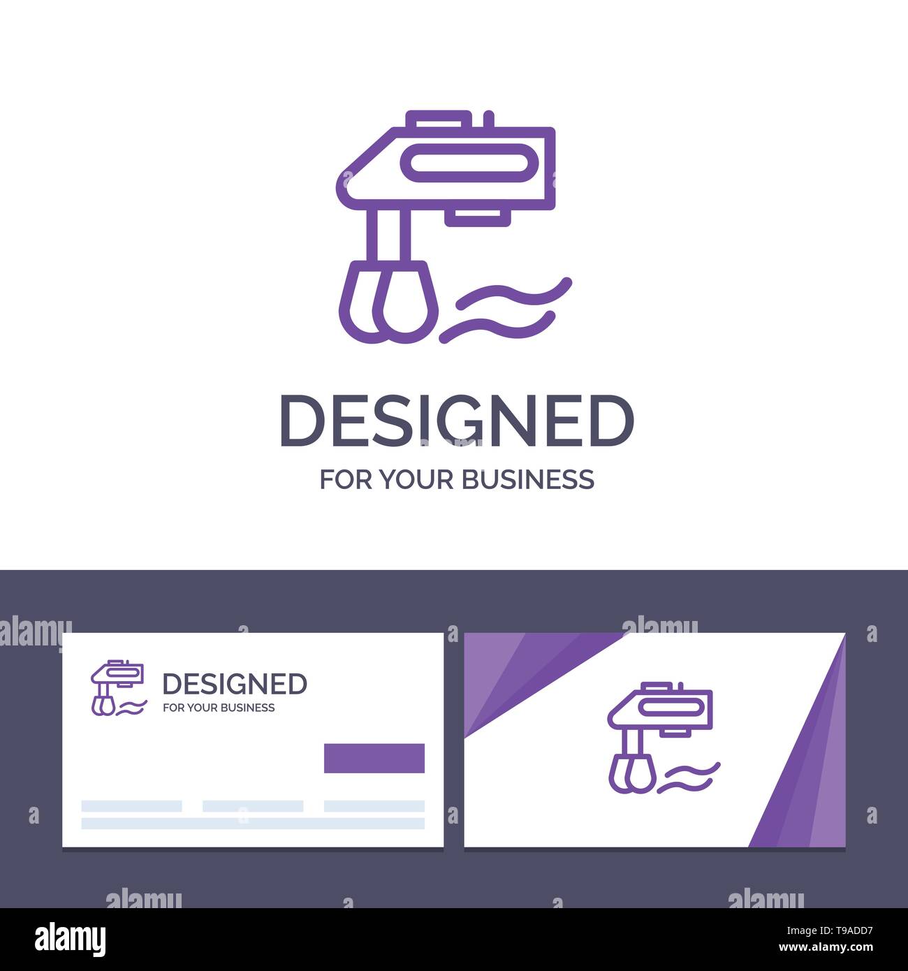Creative Business Card and Logo template Mixer, Kitchen, Manual