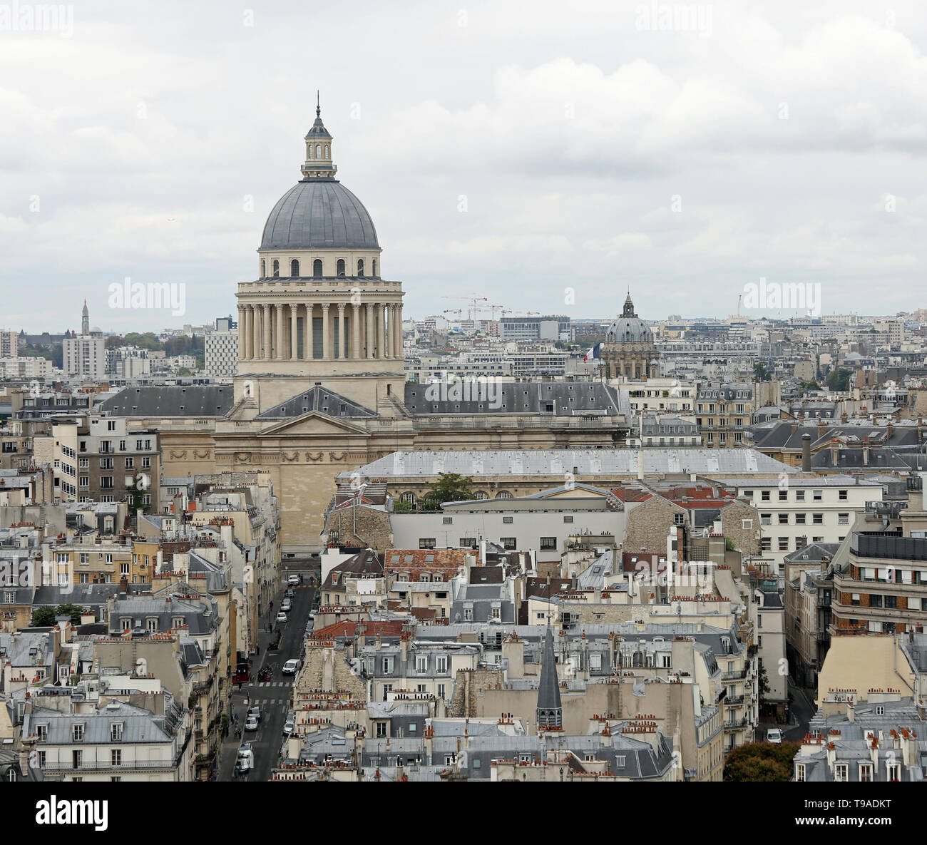 Great Dome of Pantheon in Paris France from Notre Dame Stock Photo - Alamy