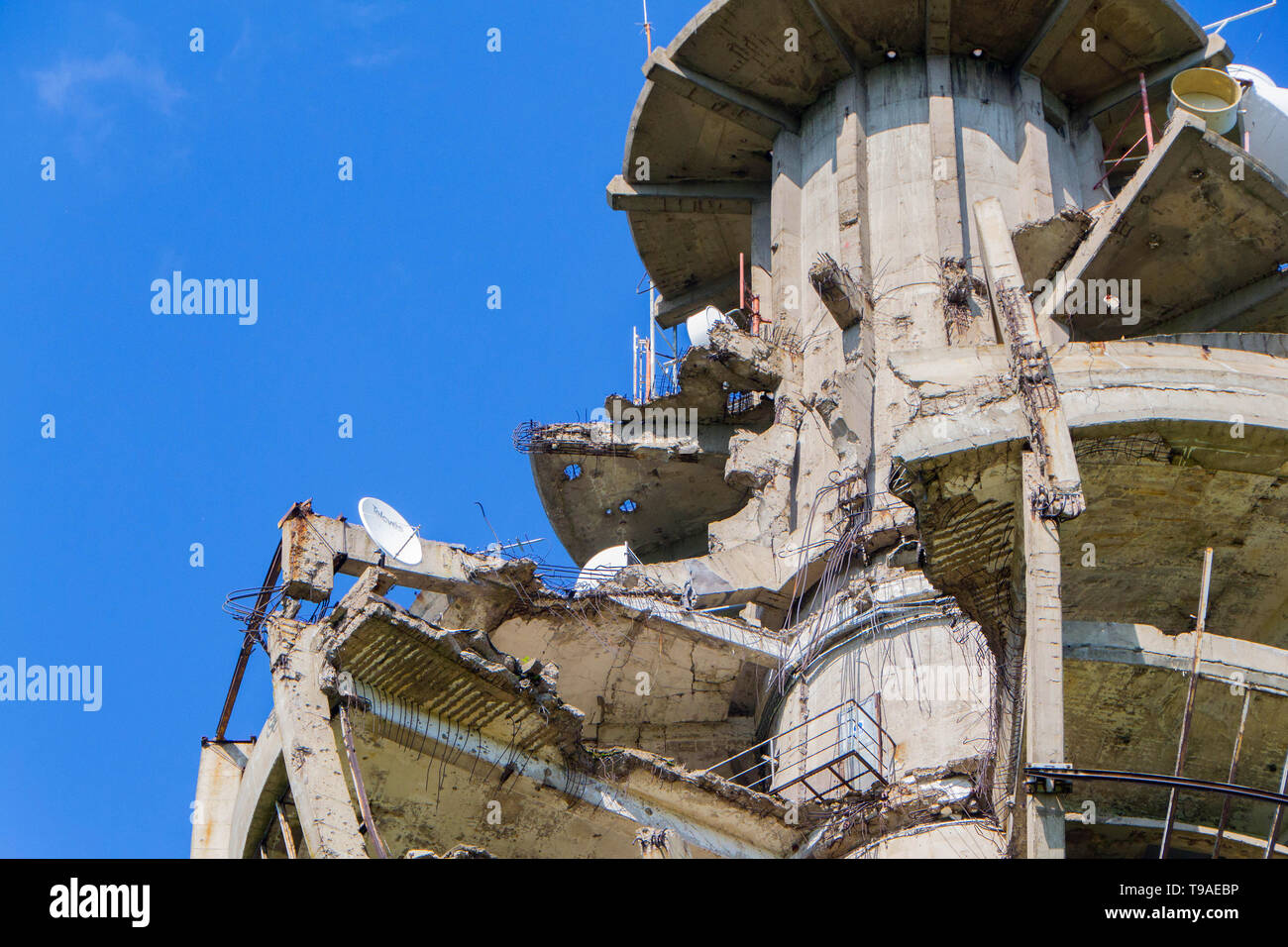 TV Tower In Fruska Gora, Novi Sad, Serbia, Damaged In The NATO Bombing ...