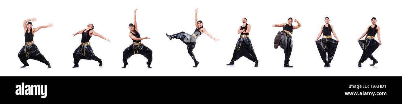 Rap dancer isolated on the white Stock Photo - Alamy