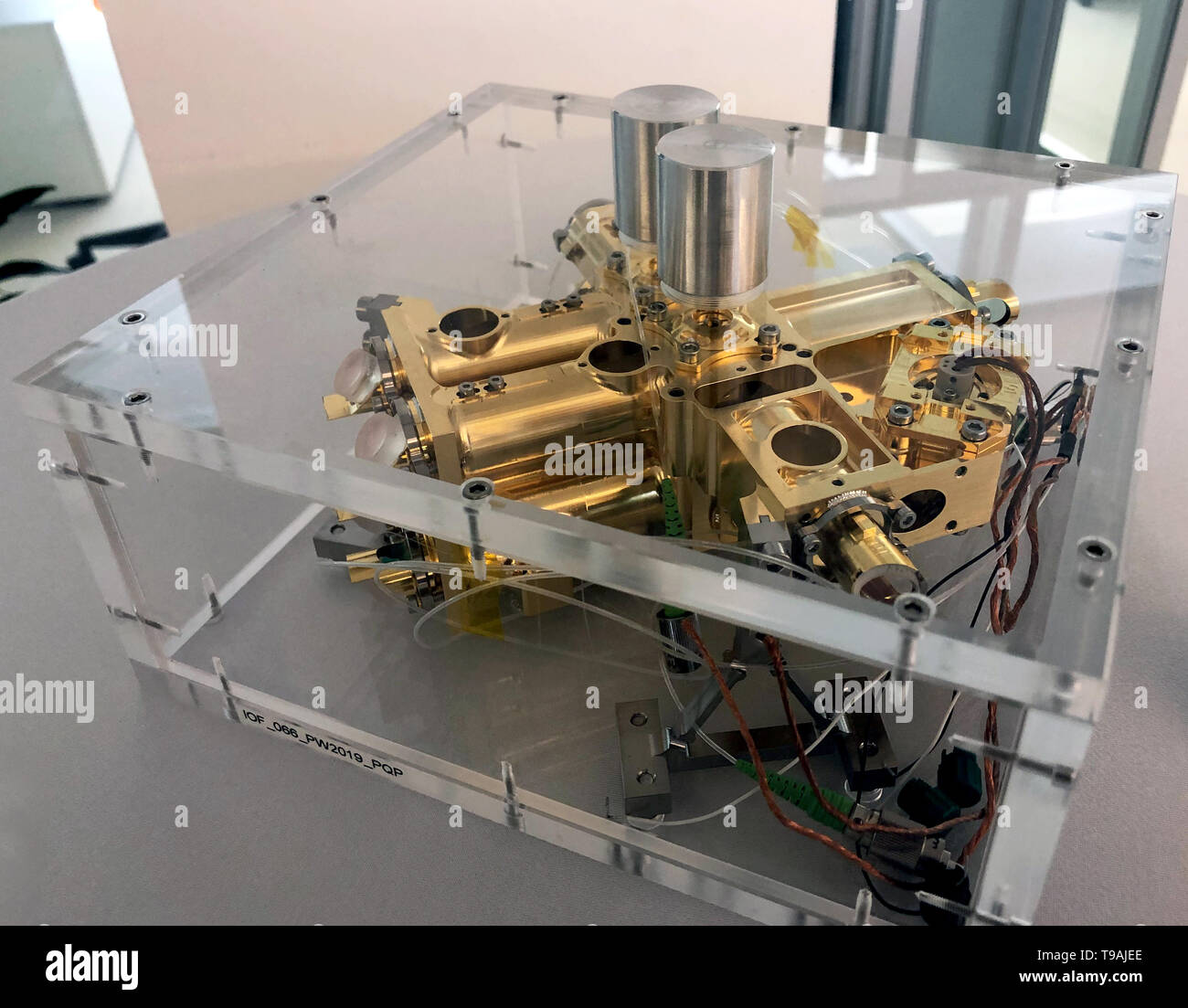 17 May 2019, , Berlin An amplified photon pair source for use in space can be seen at the