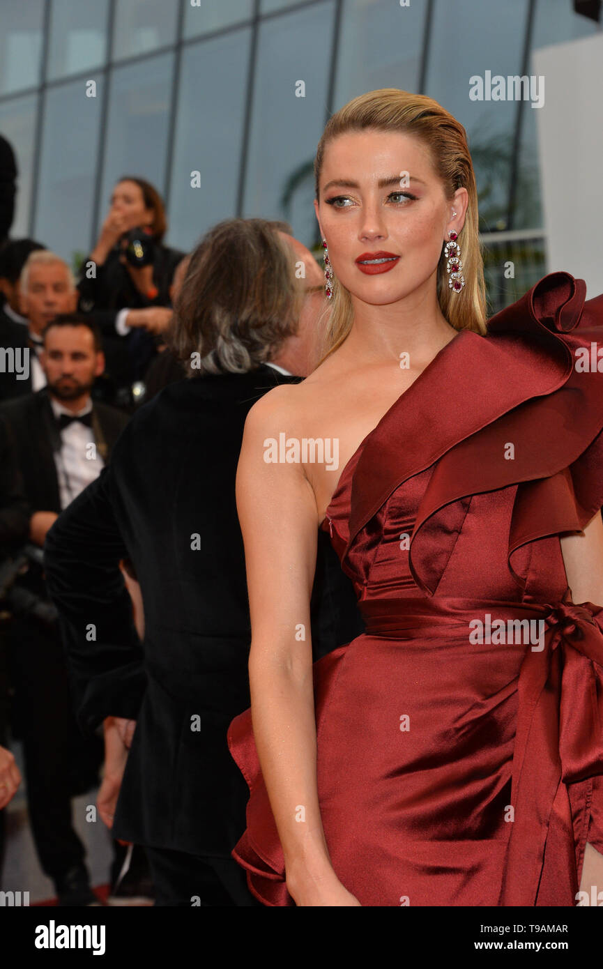 Cannes, France. 17th May, 2019. CANNES, FRANCE. May 17, 2019: Amber Heard at the gala premiere for 'Pain and Glory' at the Festival de Cannes. Picture Credit: Paul Smith/Alamy Live News Stock Photo