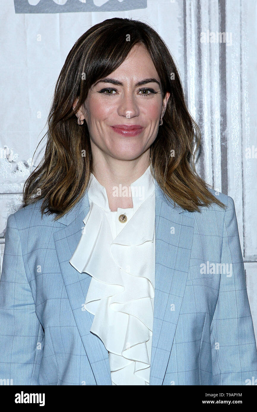 New York, USA. 17 May, 2019. Maggie Siff at the Build Series with Maggie Siff, discussing her roles in Showtime's 'Billions' and the Sam Shepard play, 'Curse of the Starving Class' at BUILD Studio. Credit: Steve Mack/Alamy Live News Stock Photo