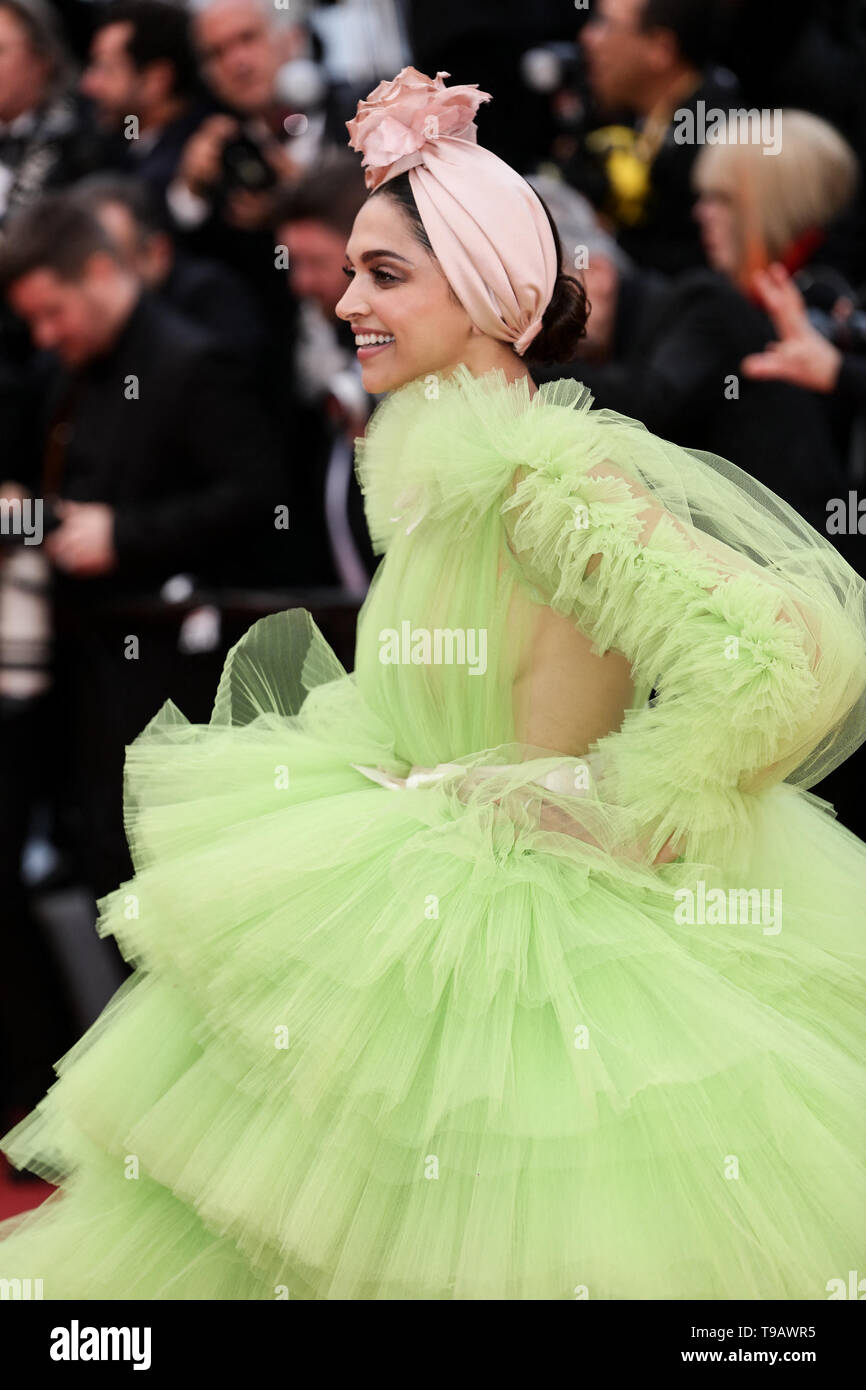 Cannes, France. 17th May, 2019. Deepika Padukone arrives to the premiere of ' DOLOR Y GLORIA ' during the 2019 Cannes Film Festival on May 17, 2019 at Palais des Festivals in Cannes, France. ( Credit: Lyvans Boolaky/Image Space/Media Punch)/Alamy Live News Stock Photo
