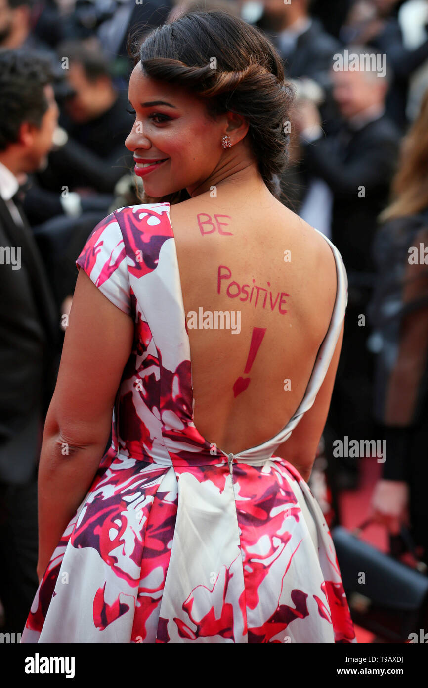 Cannes, France. 17th May, 2019. CANNES, FRANCE - MAY 17: A guest attends the screening of 'Pain And Glory (Dolor Y Gloria/ Douleur Et Gloire)' during the 72nd Cannes Film Festival ( Credit: Mickael Chavet/Alamy Live News Stock Photo