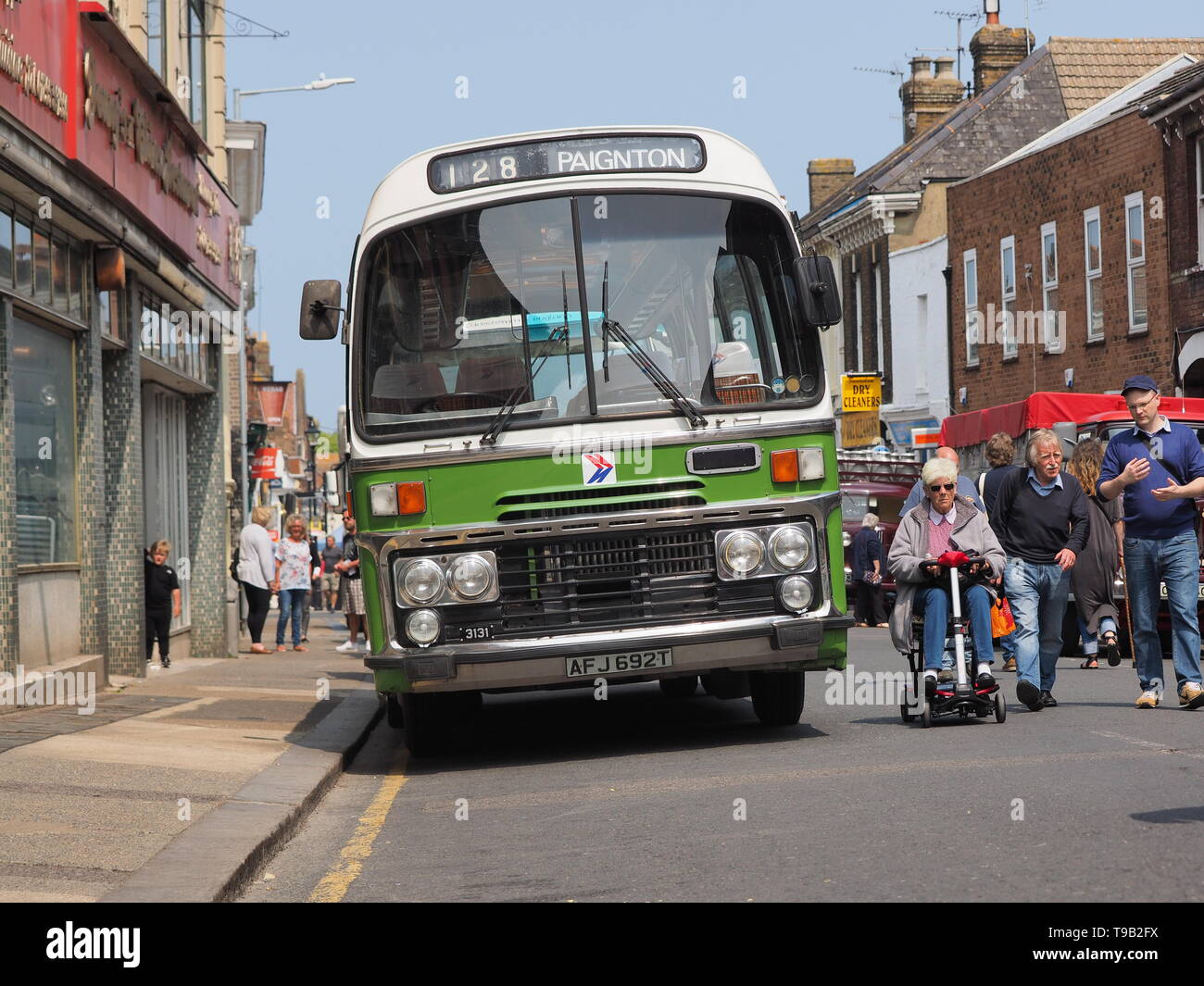 Faversham, Kent, UK. 18th May, 2019. 25th Faversham Transport Weekend: the first day of this annual transport festival show casing a range of vintage buses and commercial transport. Credit: James Bell/Alamy Live News Stock Photo