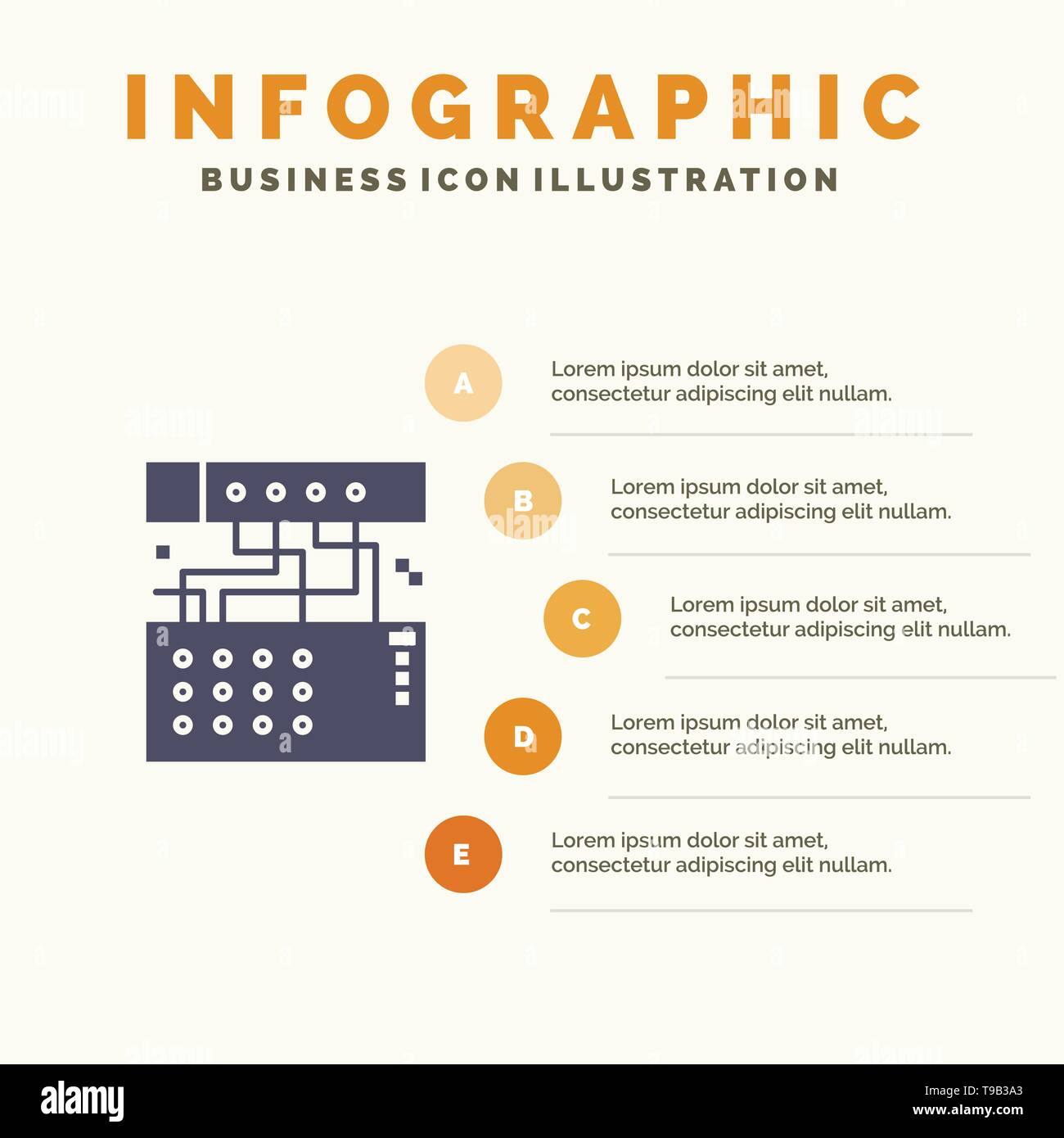 Analog, Connection, Device, Module, Sound Solid Icon Infographics 5