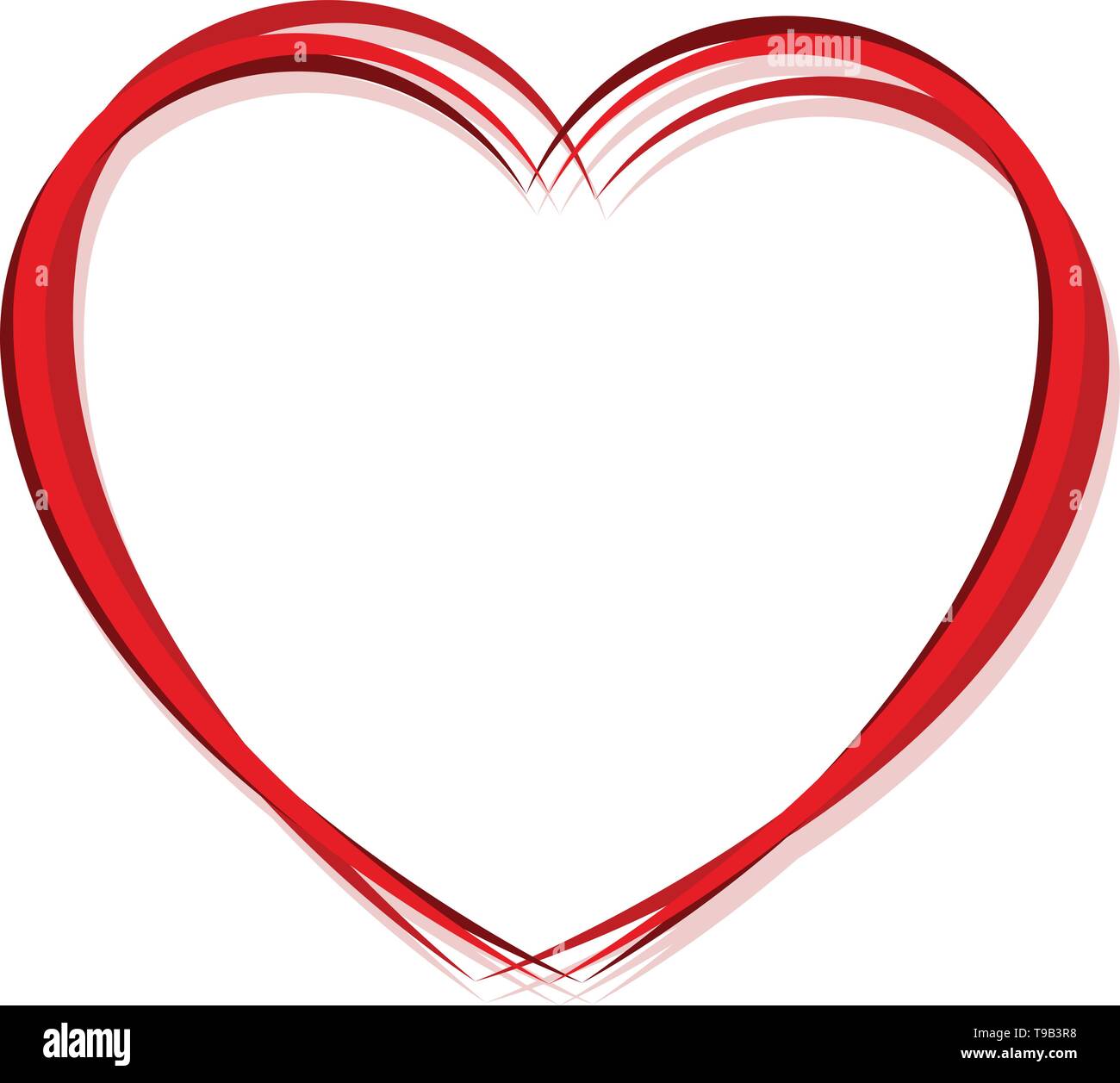 Sketchy, doodle, outline heart graphic Stock Vector Image & Art - Alamy