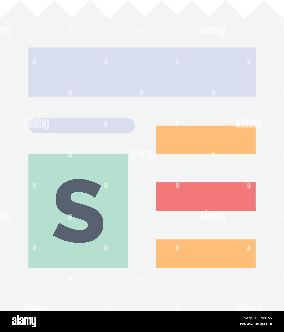 Basic Money Document Bank Flat Color Icon Vector Icon Banner