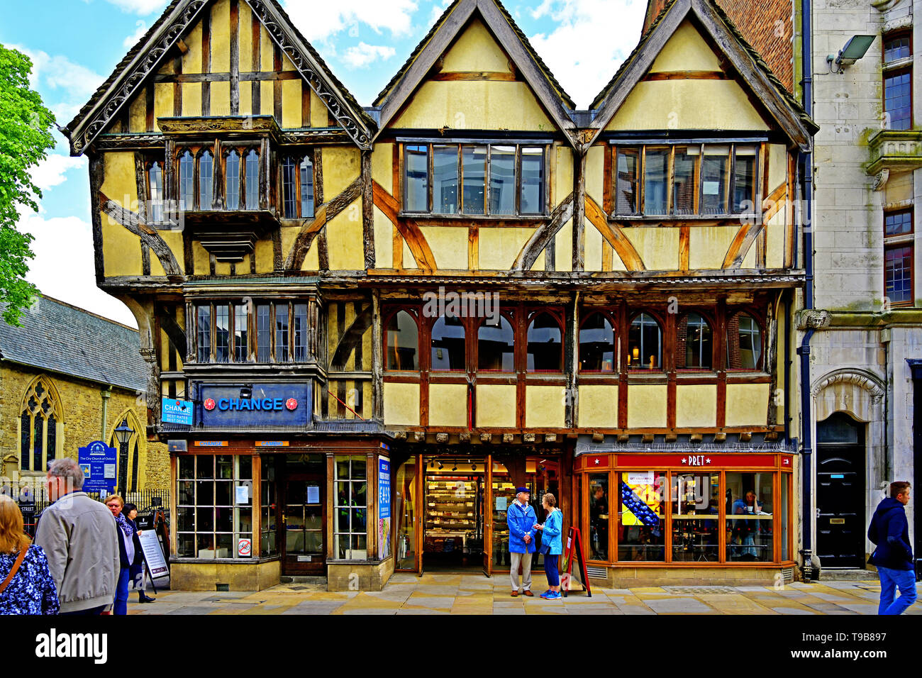 Oxford shops including Pret a Manger Stock Photo Alamy
