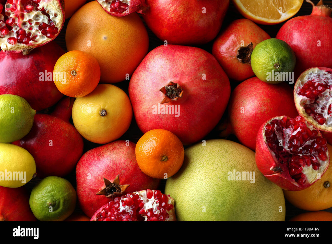 Different ripe fruits as background Stock Photo - Alamy