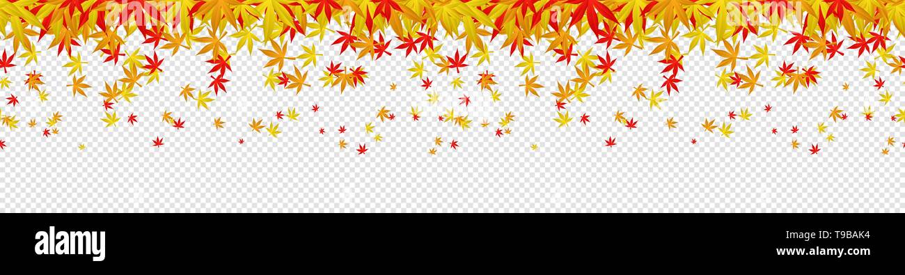 Simple Pattern Background Falling Falling autumn leaves seamless pattern background isolated Stock Vector ...