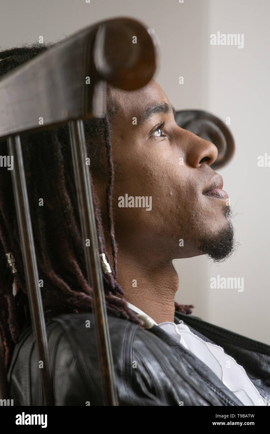 Old man with dreadlocks hi-res stock photography and images - Alamy