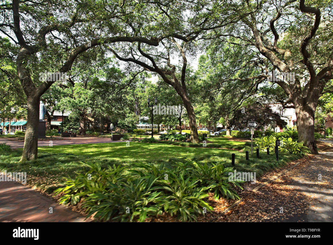Reynolds Square in Savannah Stock Photo Alamy