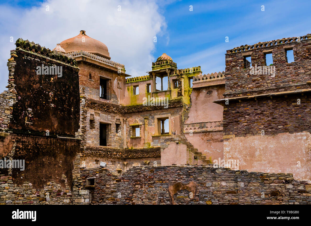 Stunning ruins of Chittorgarh fort, Rajasthan, India Stock Photo