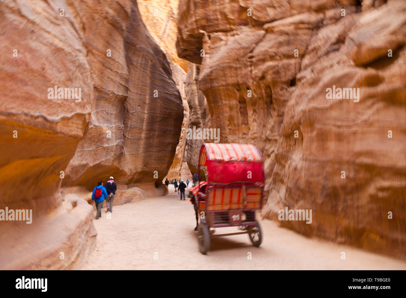 Petra, Jordania, Oriente Medio Stock Photo
