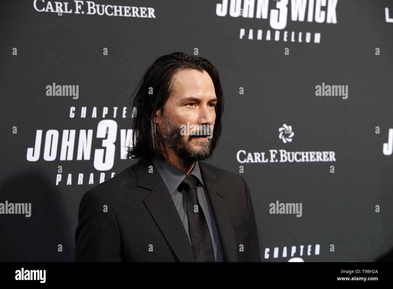 May 15, 2019 - Los Angeles, CA, USA - LOS ANGELES - MAY 15:  Keanu Reeves at the ''John Wick Chapter 3 Parabellum'' Los Angeles Premiere at the TCL Chinese Theater IMAX on May 15, 2019 in Los Angeles, CA (Credit Image: © Kay Blake/ZUMA Wire) Stock Photo