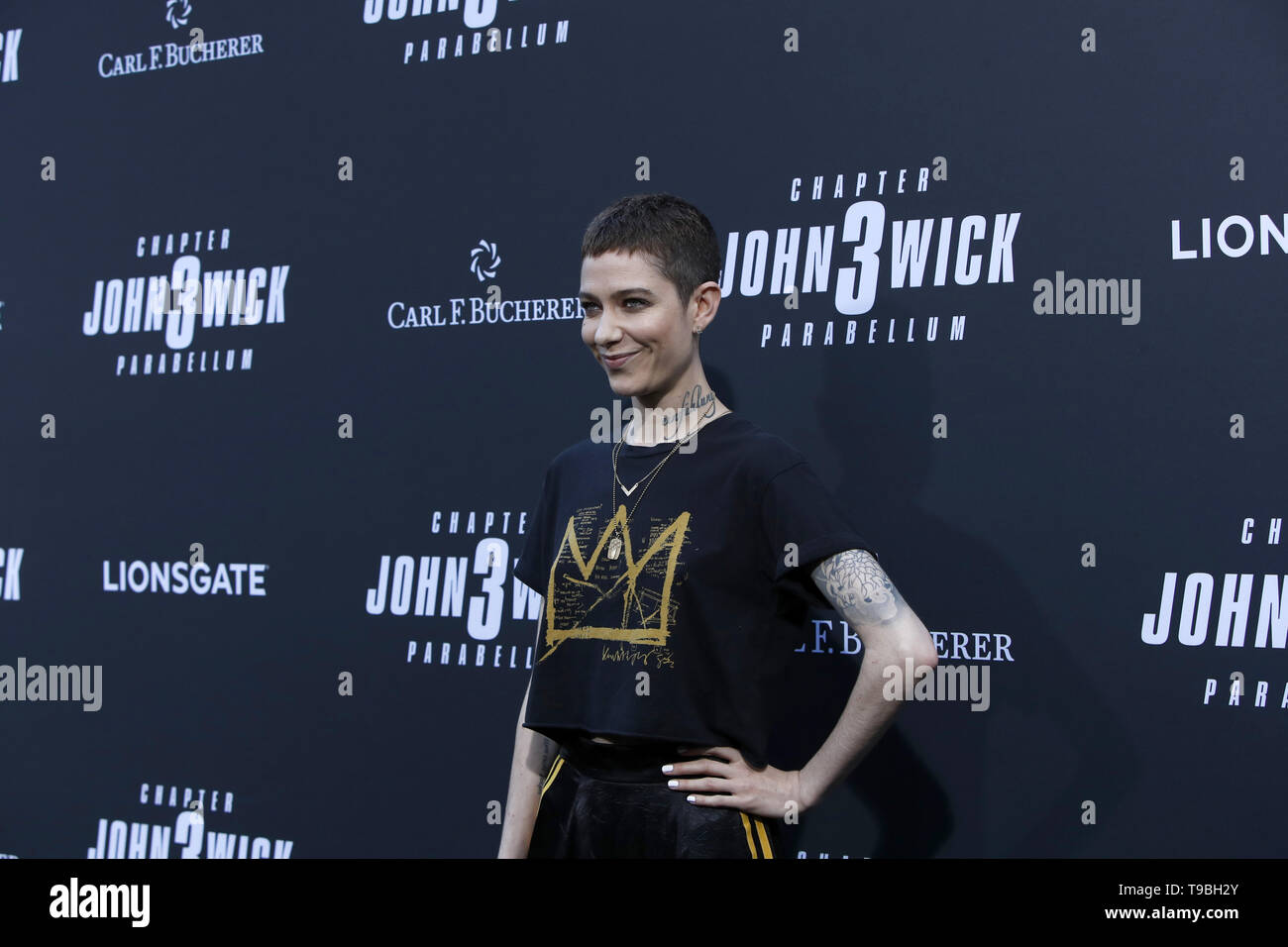 May 15, 2019 - Los Angeles, CA, USA - LOS ANGELES - MAY 15:  Asia Kate Dillon at the ''John Wick Chapter 3 Parabellum'' Los Angeles Premiere at the TCL Chinese Theater IMAX on May 15, 2019 in Los Angeles, CA (Credit Image: © Kay Blake/ZUMA Wire) Stock Photo