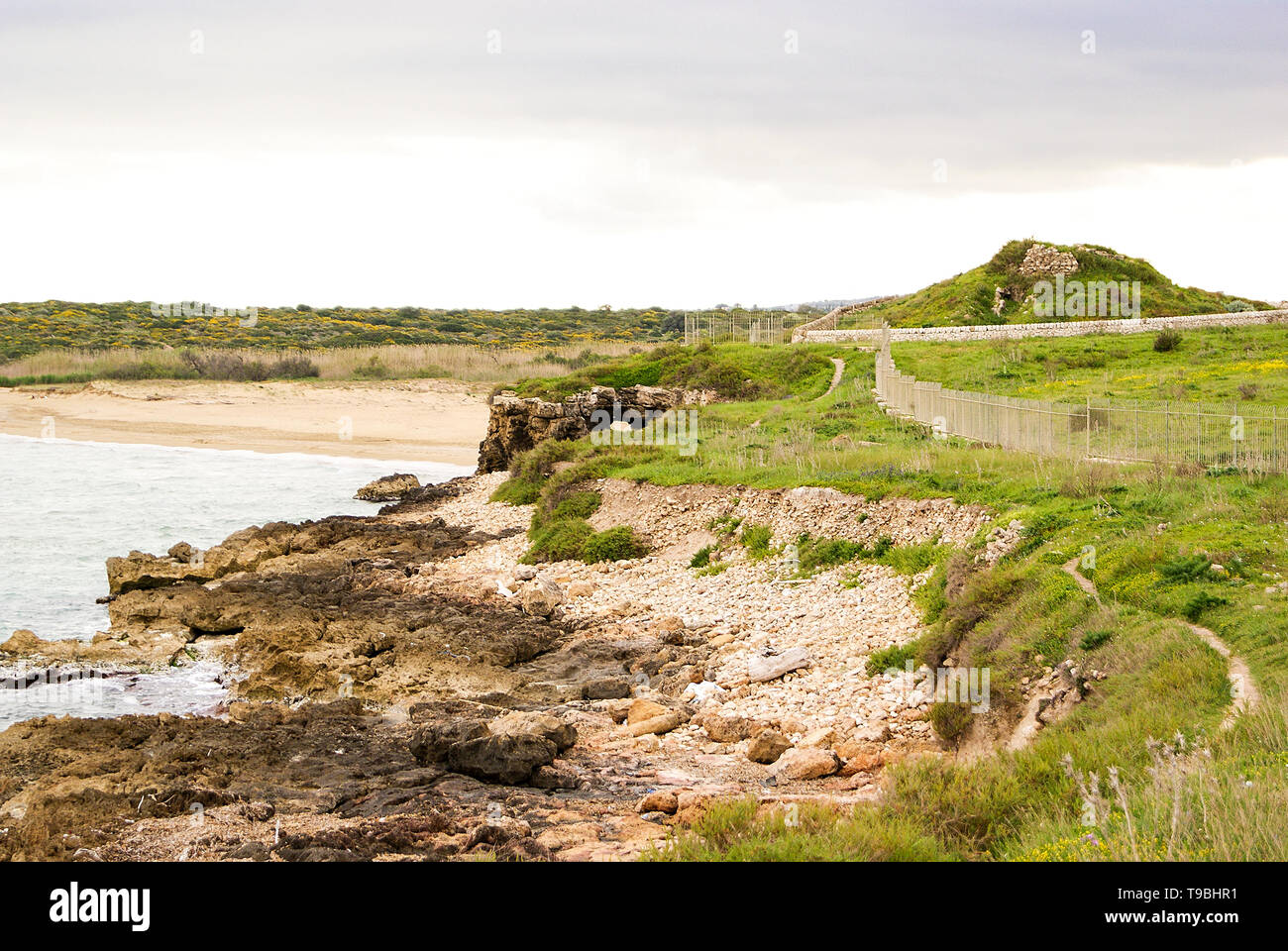 Landscapes of Eloro Beach in Noto, Sicily, Italy Stock Photo - Alamy