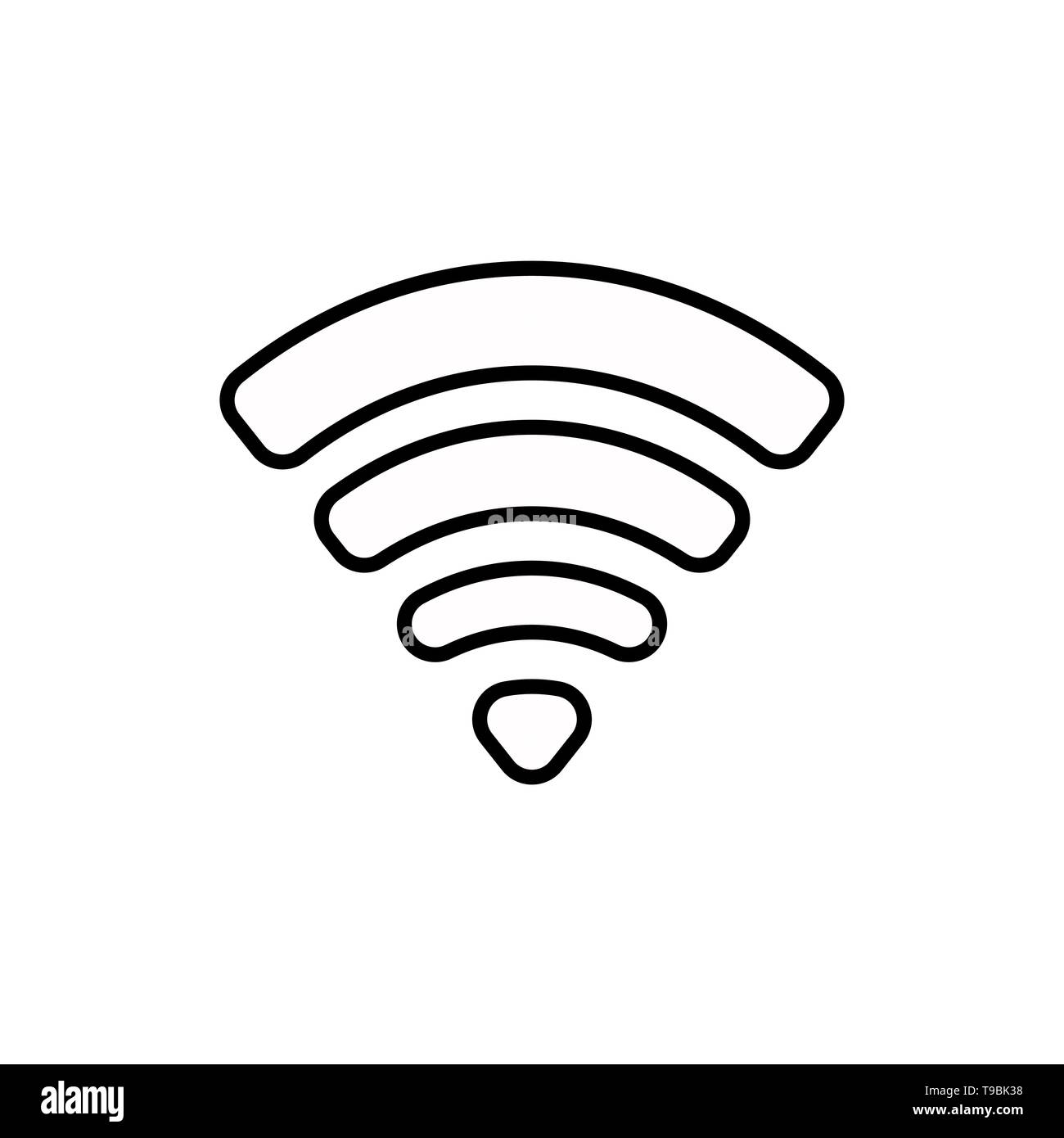 wifi icon vector, on white background editable eps10 Stock Vector