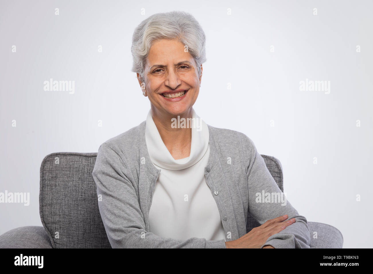 Confident senior woman short white hi-res stock photography and images ...