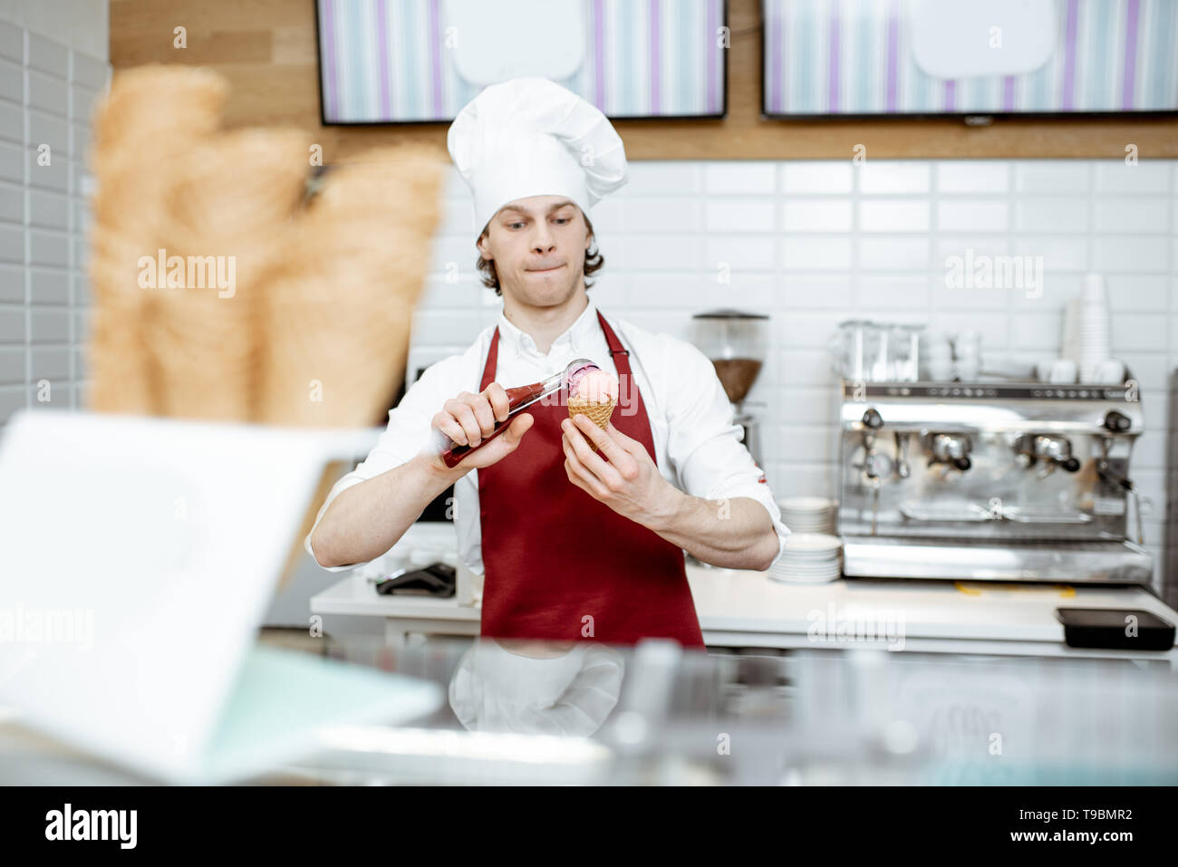 Ice Cream Man Hat High Resolution Stock Photography And Images Alamy