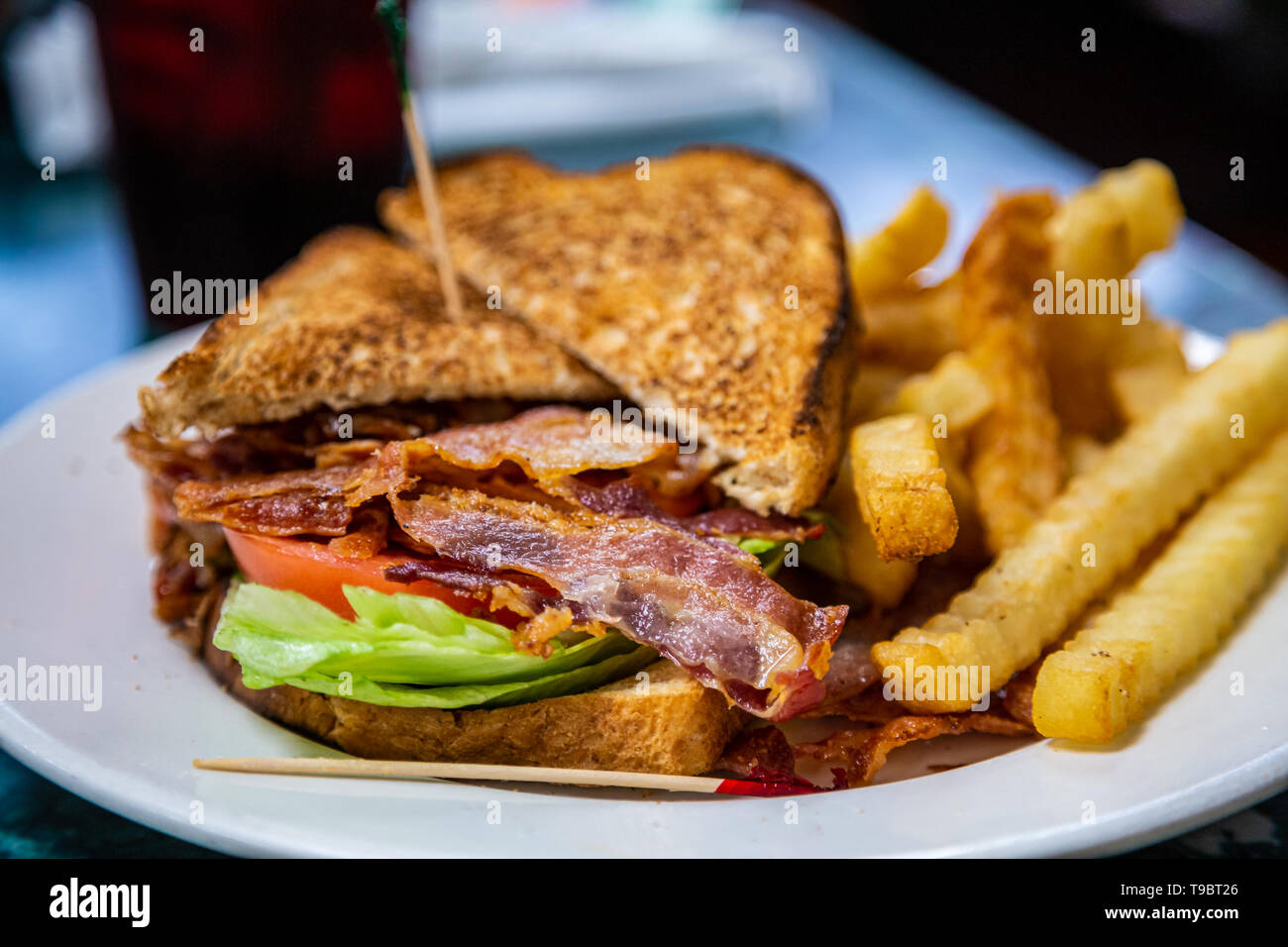 BLT and Fries Stock Photo