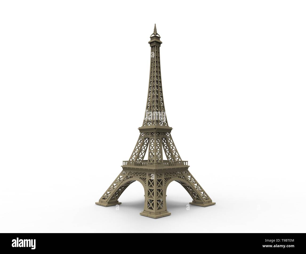 Tour Eiffel dans 3D illustration stock. Illustration du faisceaux