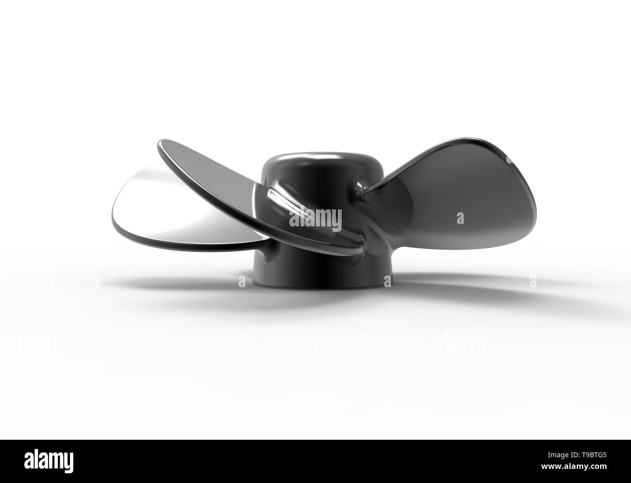 3D rendering 3D illustration of a black water propeller Stock Photo Alamy