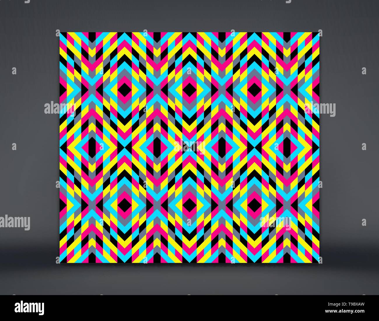 Abstract mosaic pattern. Geometric background. Vector Illustration for design. Stock Vector
