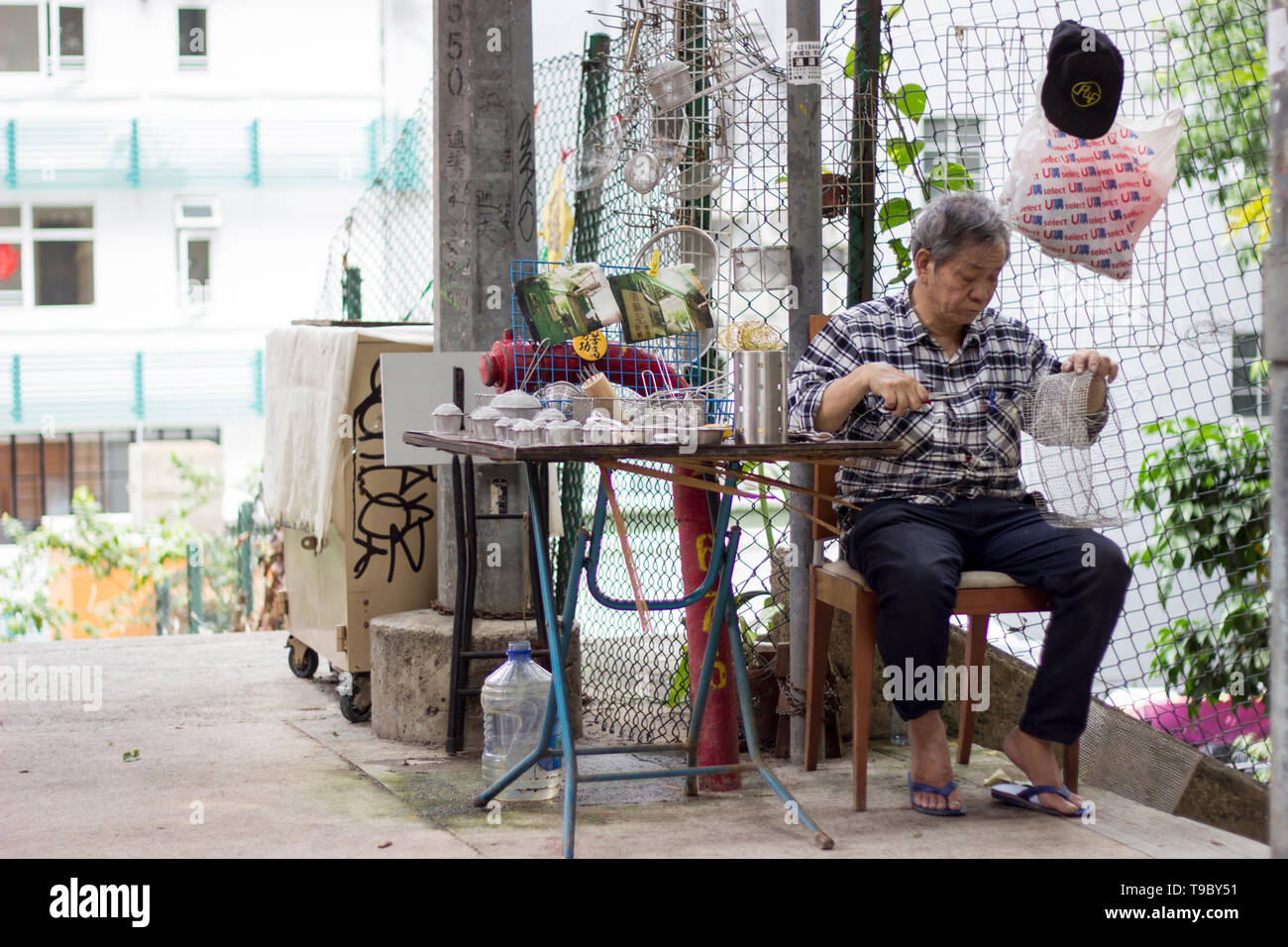 Hong Kong Street Photography Stock Photo