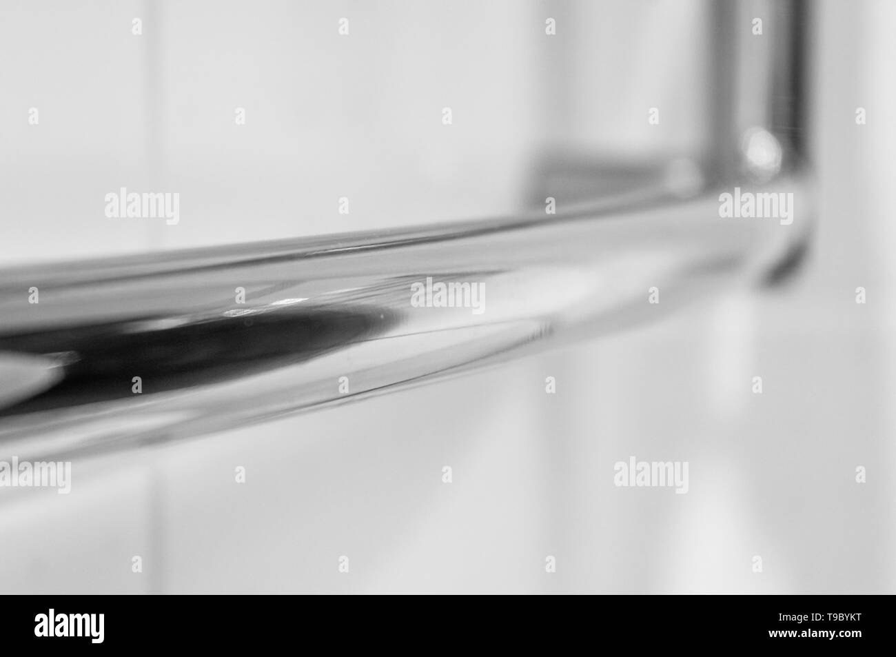 Elements of the bathroom interiormodern design, chrome details, parts