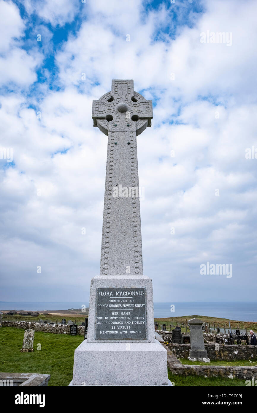 Flora MacDonald Monument, Kilmuir Cemetery, Kilmuir, (Cille Mhoire