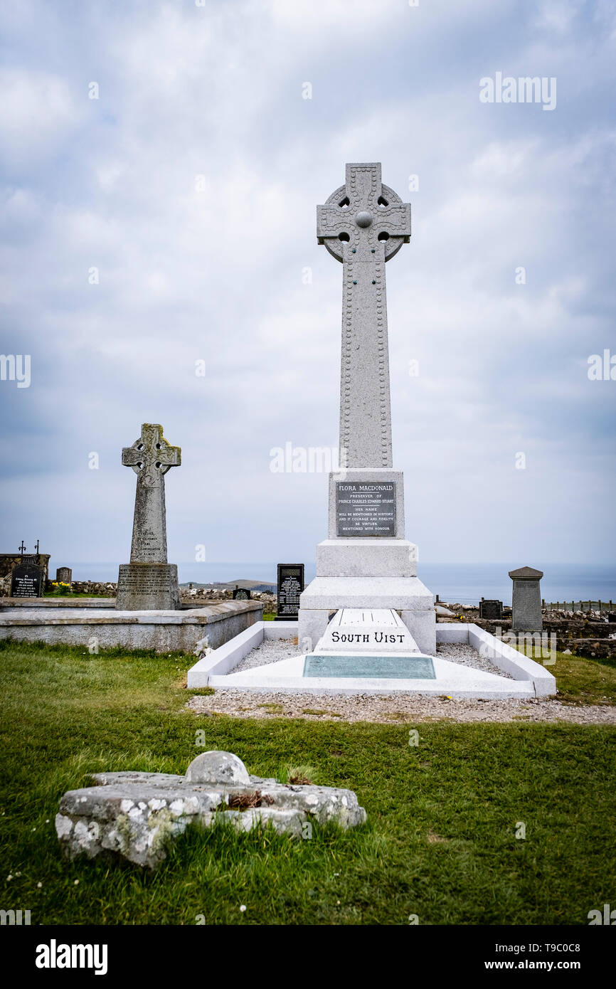Flora MacDonald Monument, Kilmuir Cemetery, Kilmuir, (Cille Mhoire