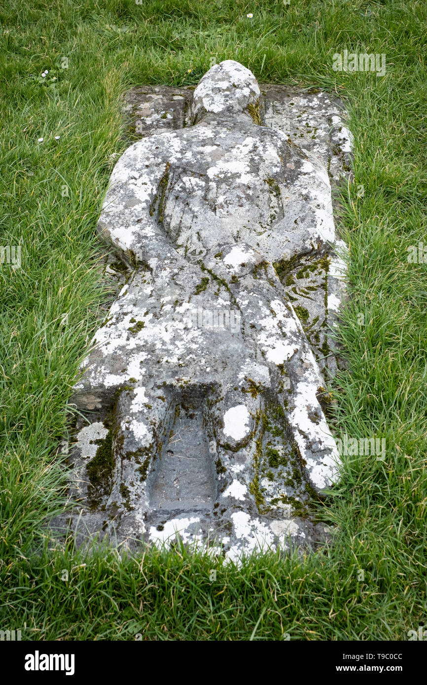 The grave of knight Angus Martin, Kilmuir Cemetery, Kilmuir, west coast