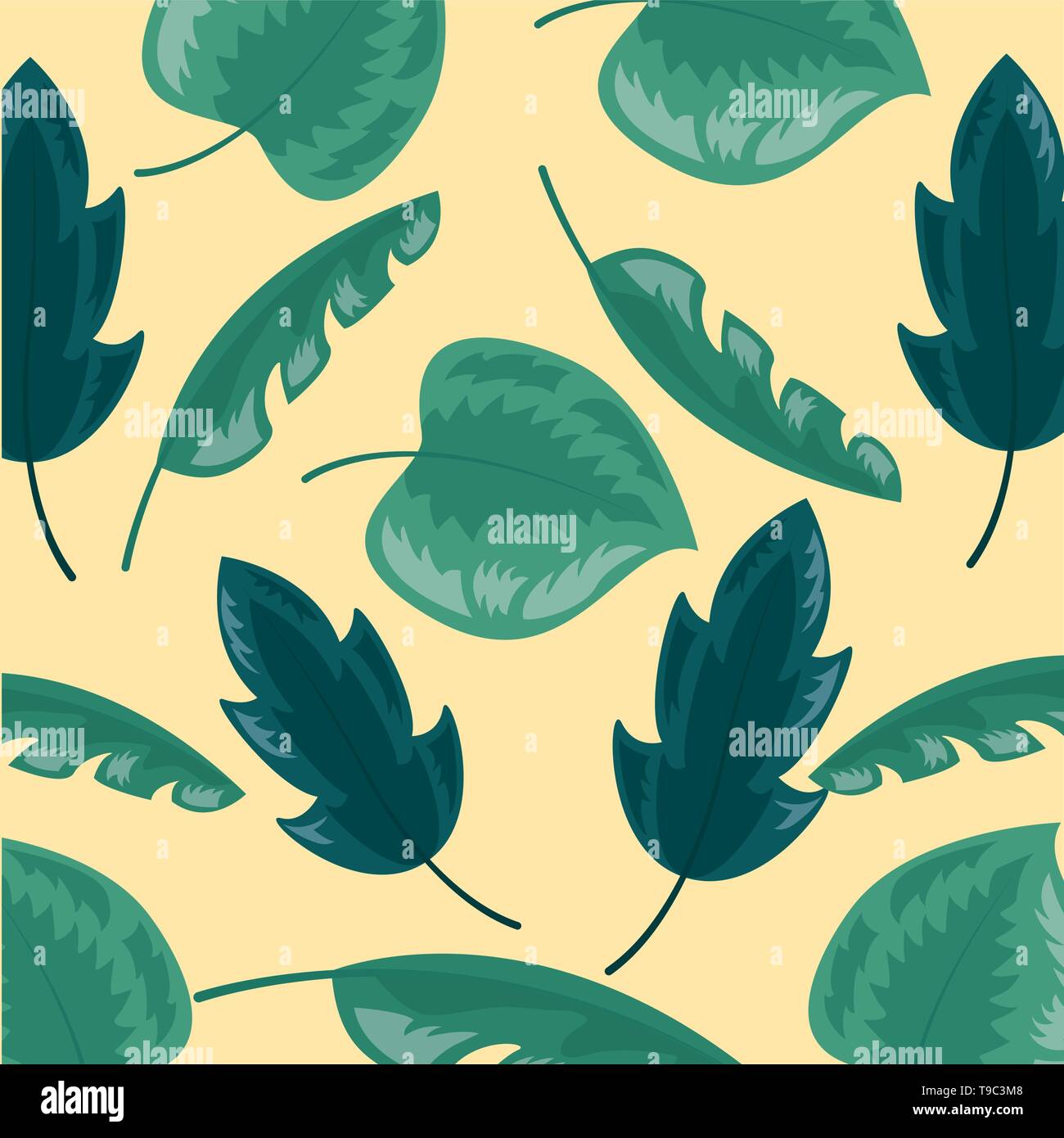 tropical leaves background Stock Vector Image & Art - Alamy