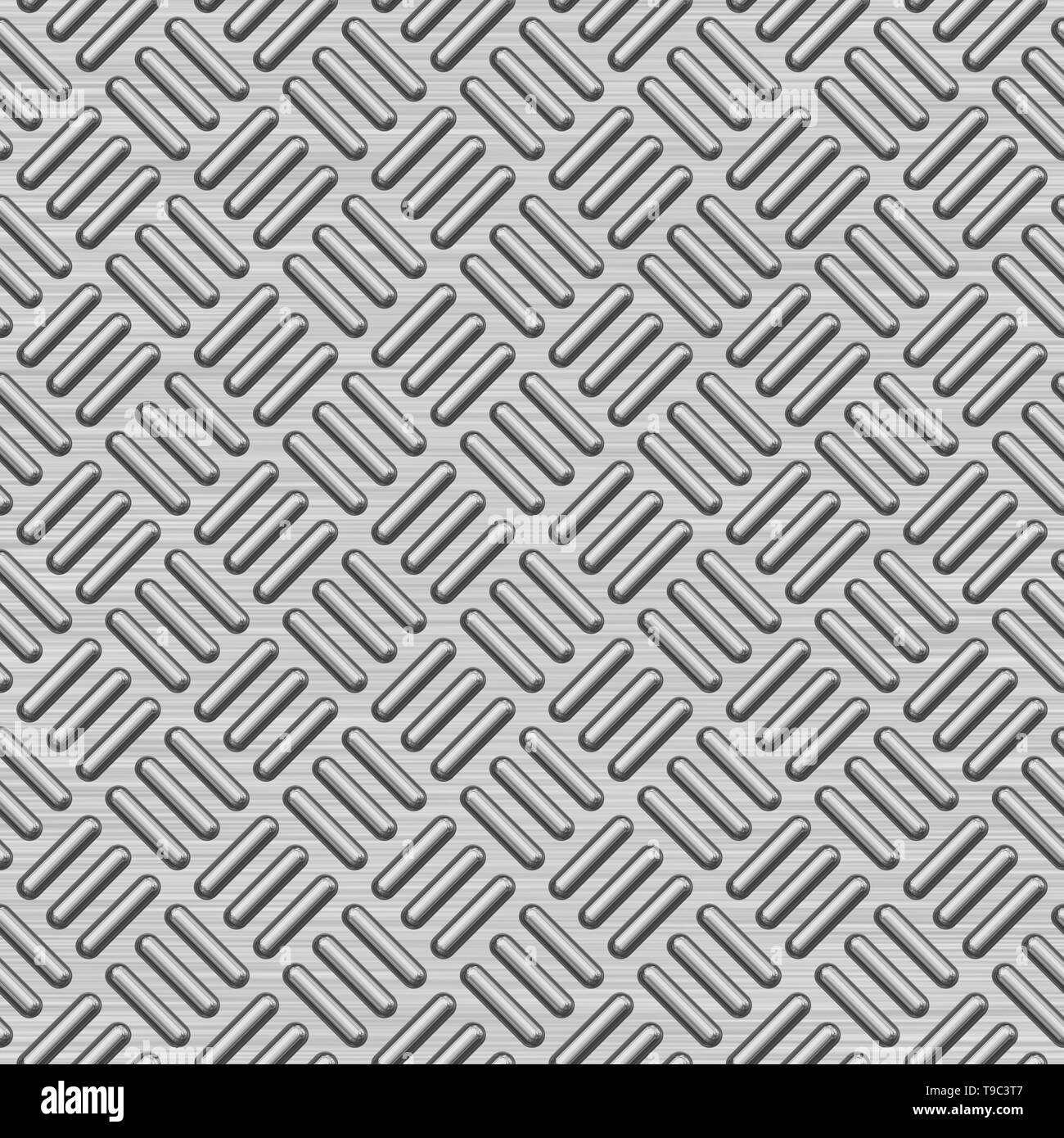 Bumped Metal Flooring Seamless Texture Tile Stock Photo