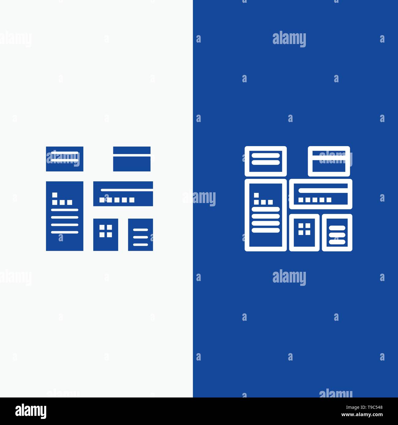 Native Advertising Native Advertising Marketing Line And Glyph