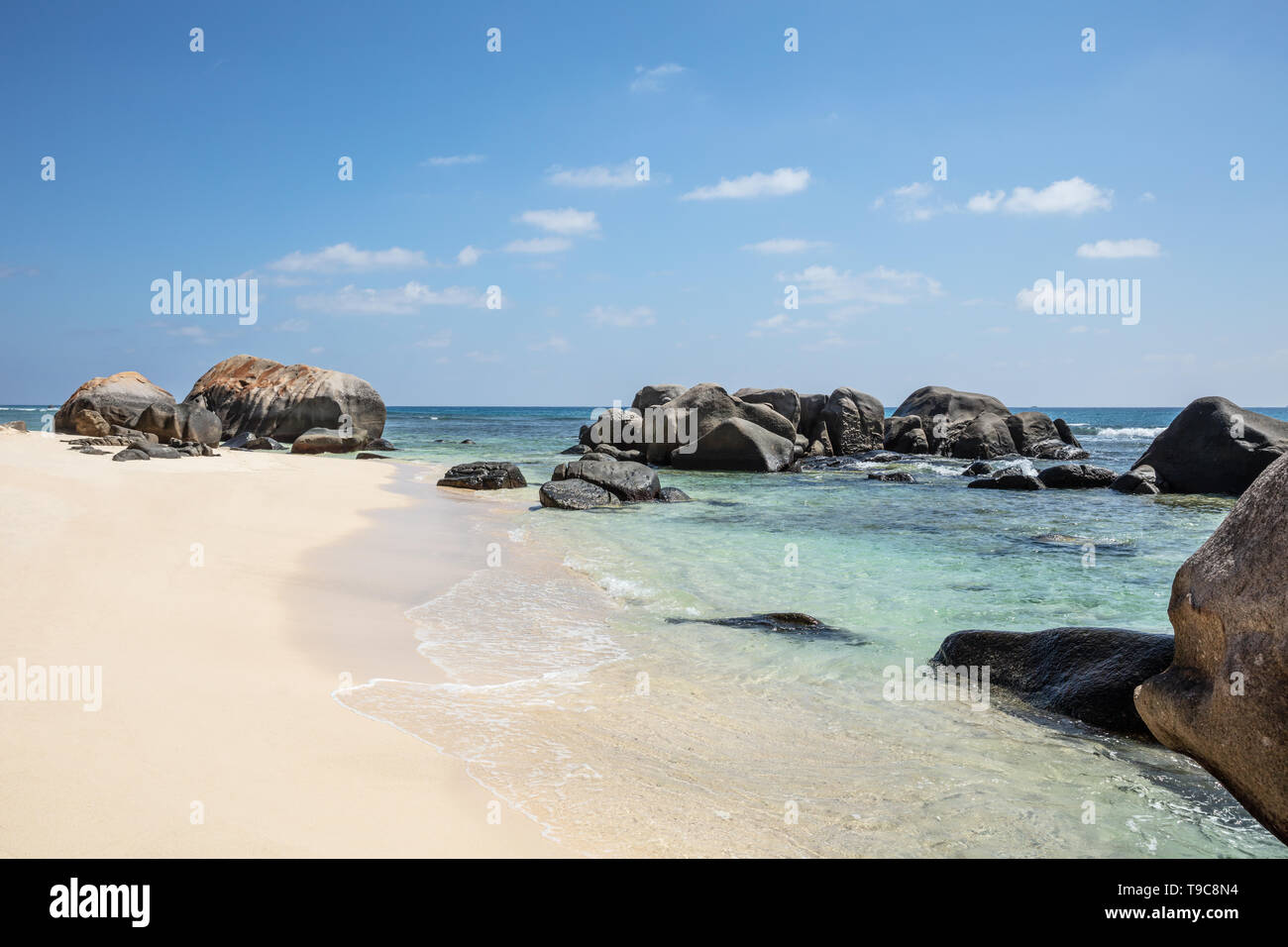 Anse Nord D'est / North East Point, Mahe Island, Seychelles Stock Photo
