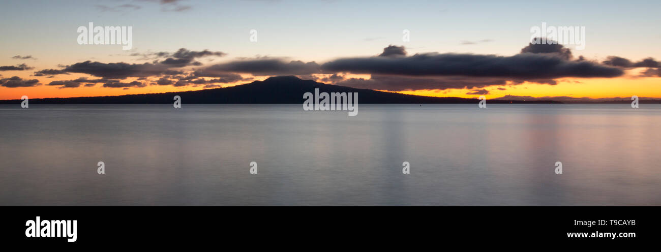 Rangitoto Sunrise Stock Photo