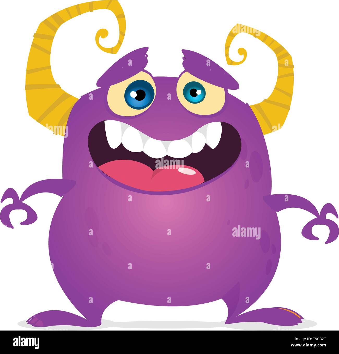 Funny cartoon monster laughing. Vector purple monster illustration. Halloween design Stock Vector Image & Art - Alamy Funny cartoon monster laughing. Vector purple monster illustration. Halloween design Stock Vector Image & Art - Alamy